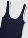 Blue pure cotton tank top_5