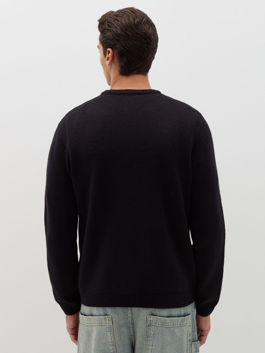 Christmas Jumper with jacquard writing_2