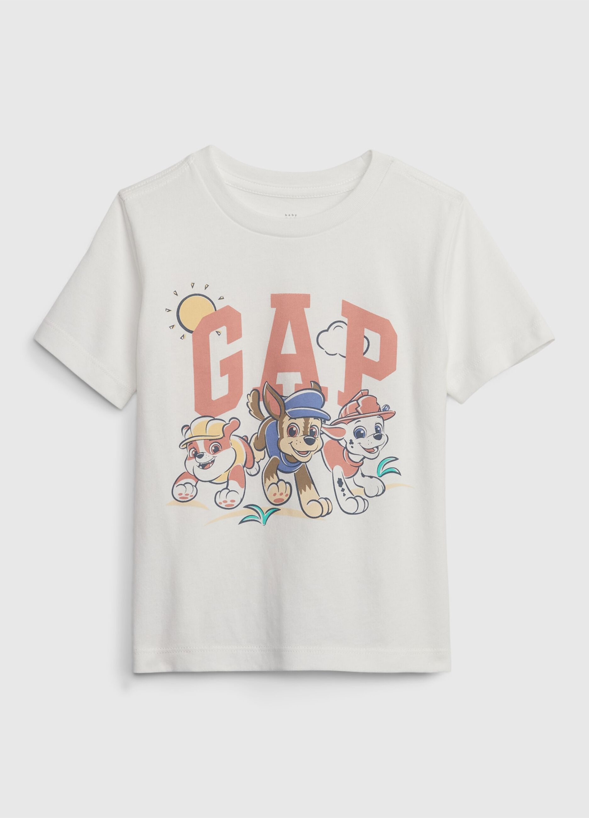 T-shirt con stampa Paw Patrol e logo