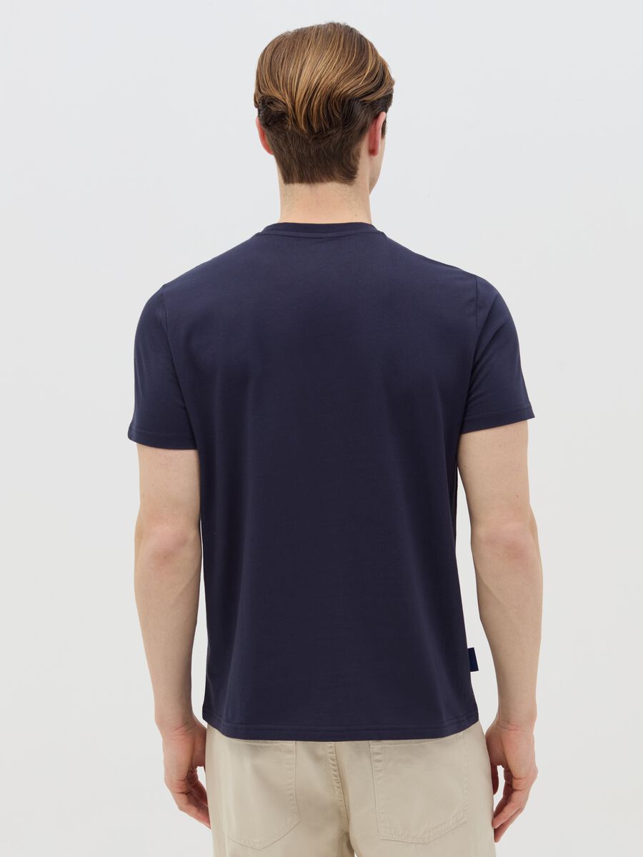 Cotton T-shirt with Santa Maria del Fiore coordinates print_3