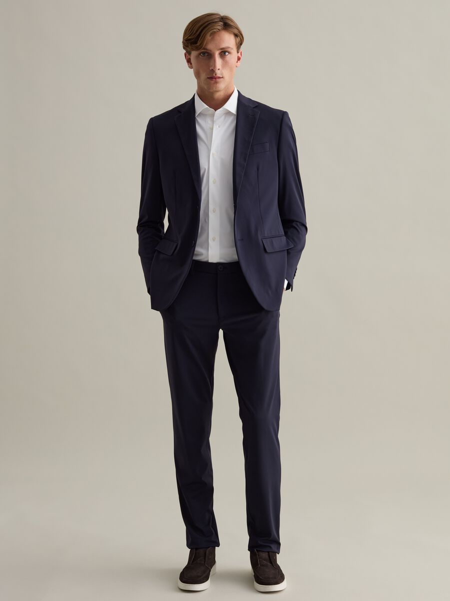 Tech easy-fit blazer in technical fabric_1