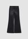 Black bootcut stretch-cotton jeans with rhinestones_2