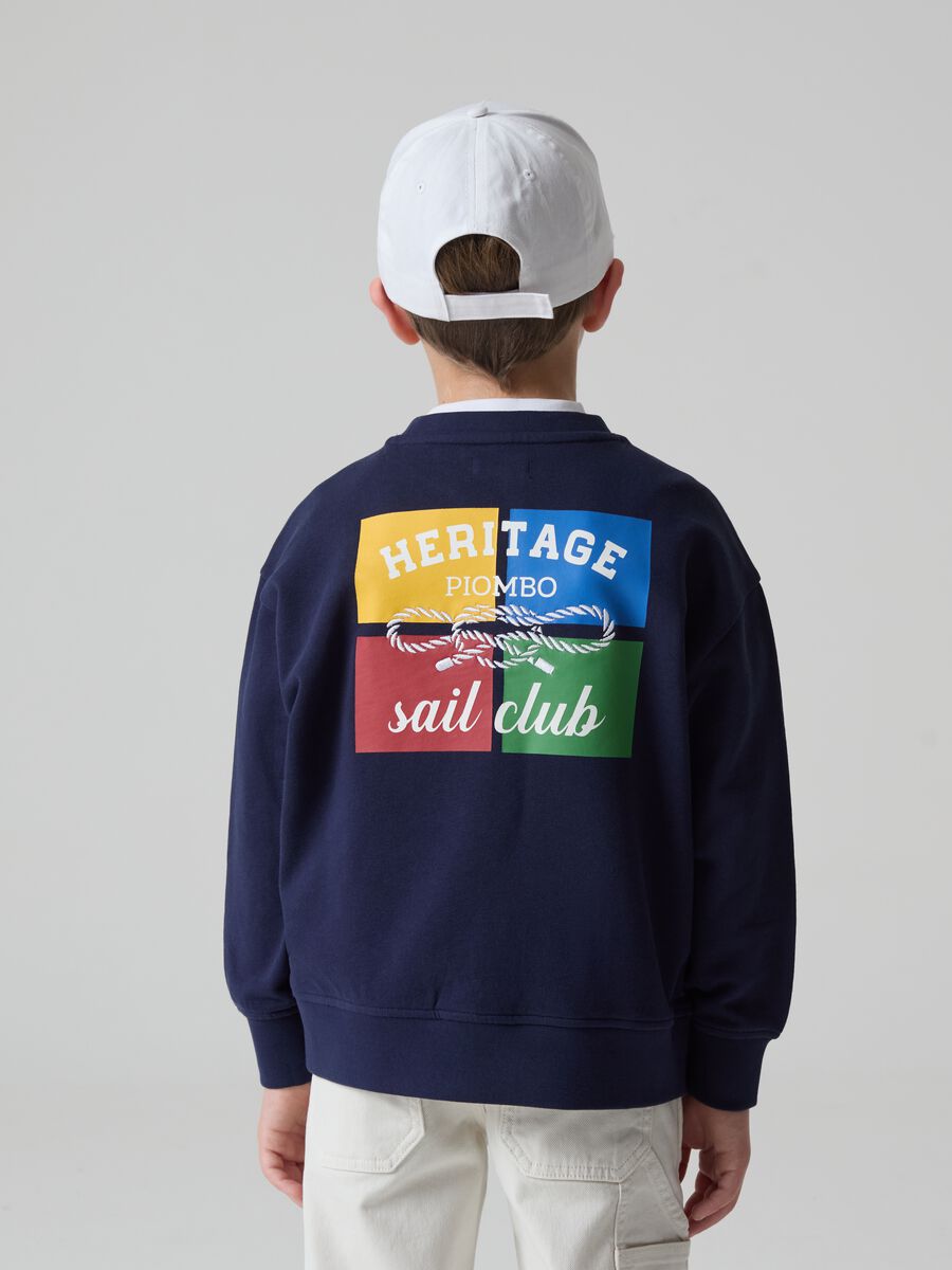 French Terry sweatshirt with print and embroidery_3