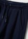 Pantaloni in puro cotone blu regular fit per bambini_2