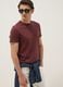 Brown pure cotton short sleeve t-shirt regular fit_0