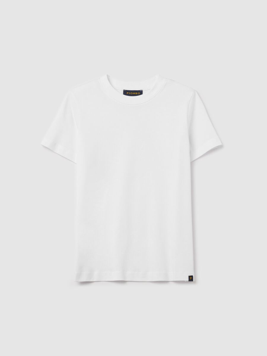 Cotton T-shirt with round neck_4