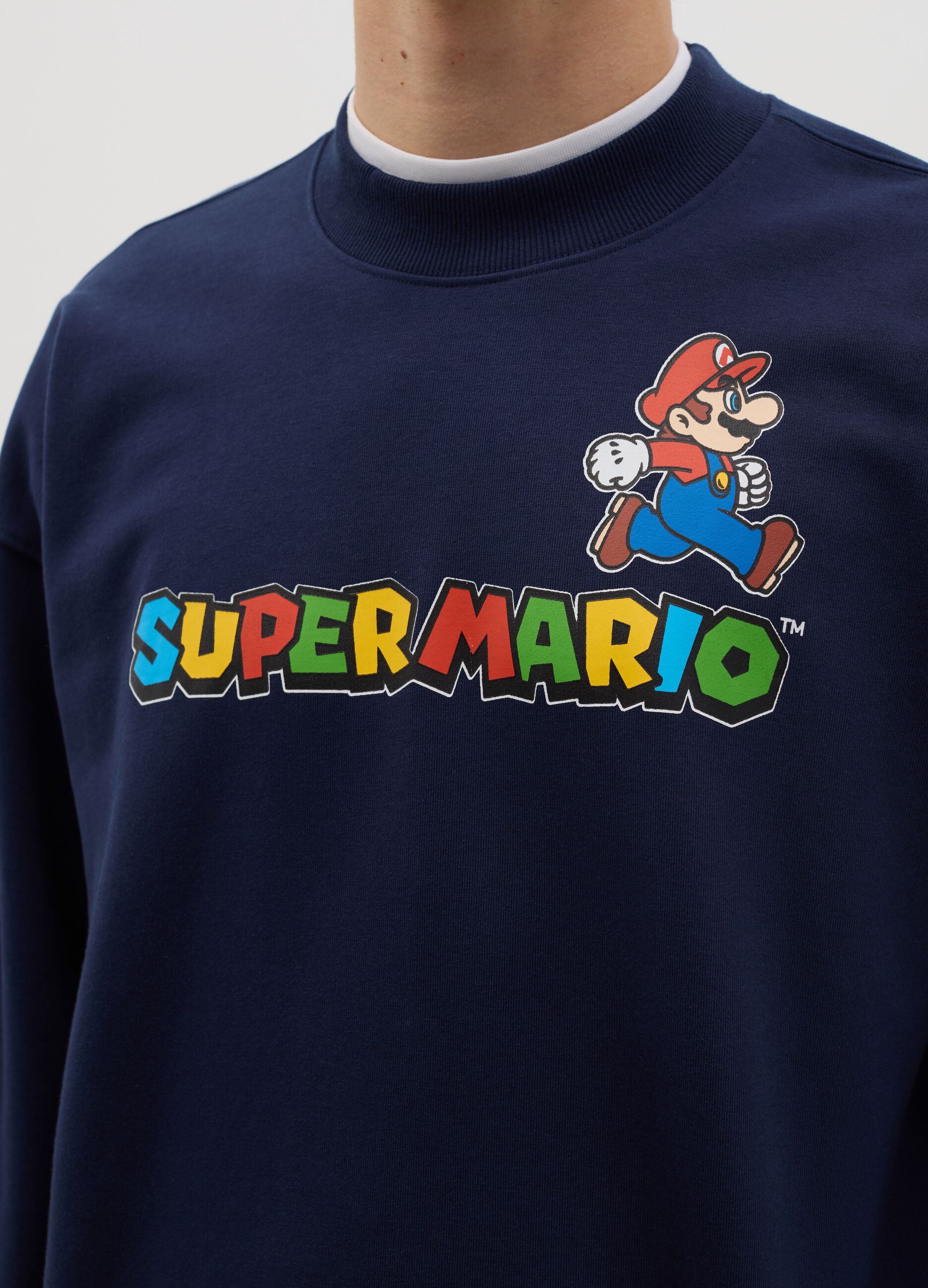 Felpa in French Terry con stampa Super Mario™