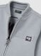 Kids' grey zipped cotton blend sweatshirt in regular fit_2