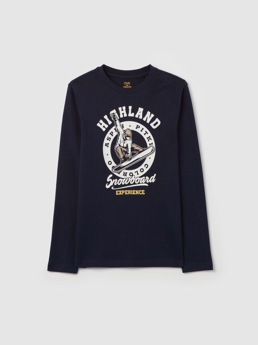 "Highland Snowboard" T-shirt with long sleeves_3