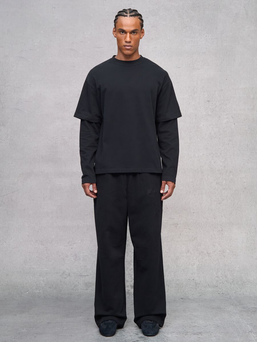 Double Layer Long Sleeve Black_2