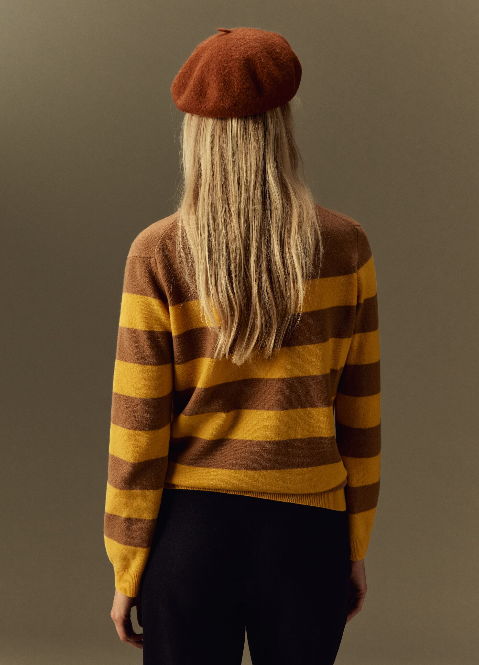 Pullover a righe in lana e cashmere_2