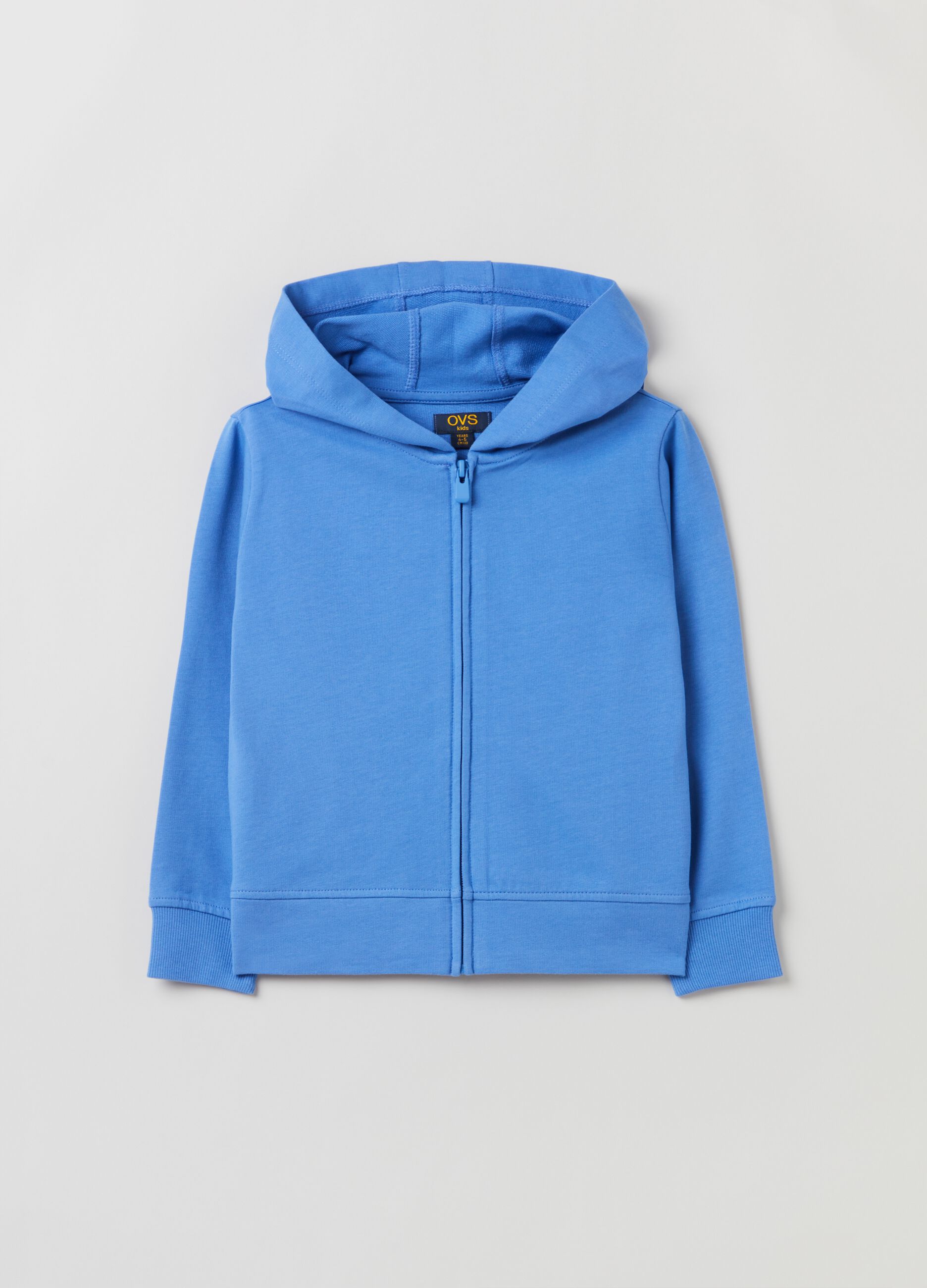 Full-zip in French Terry con cappuccio_0