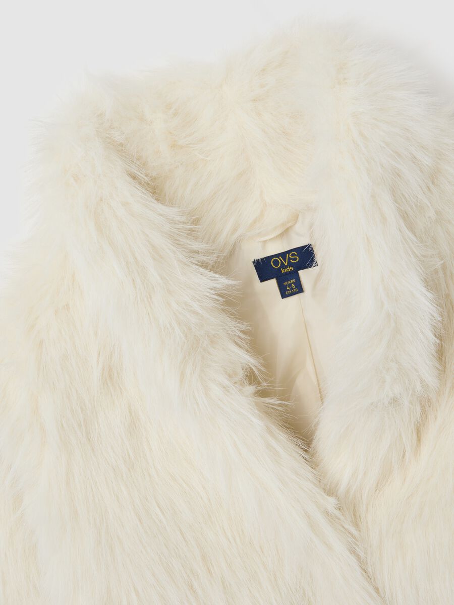 White regular fit girl's jacket_2