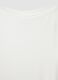 White stretch viscose regular fit boat neck t-shirt_5