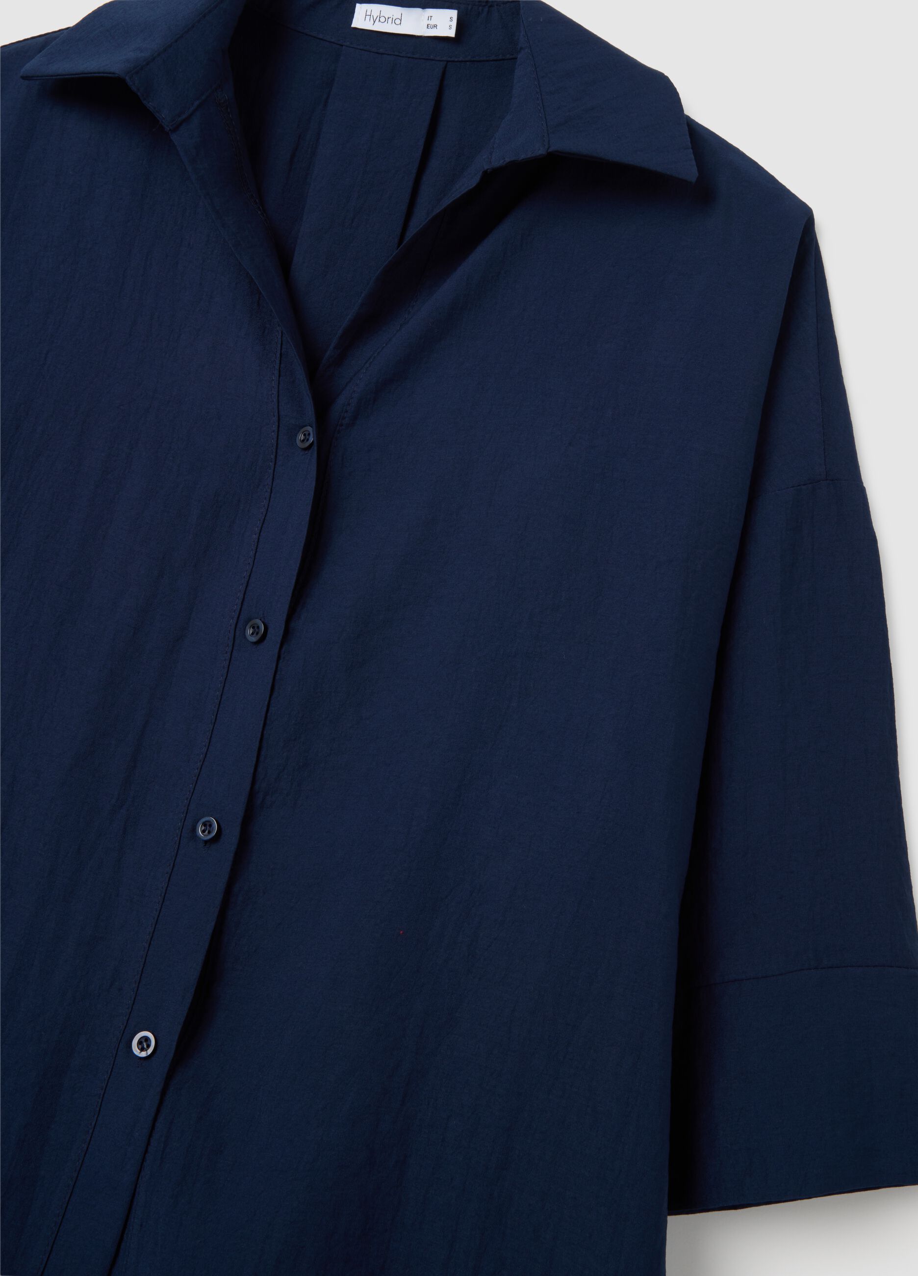 Women's blue blend shirt in regular fit