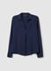 Long Sleeve Blue Viscose Shirt_4