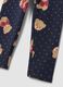 Leggings blu in cotone organico elasticizzato con stampa orsetti per bambina_3