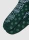 Green Stretch Cotton Blend Christmas Socks_1