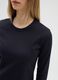 Black pure cotton T-shirt regular fit_3