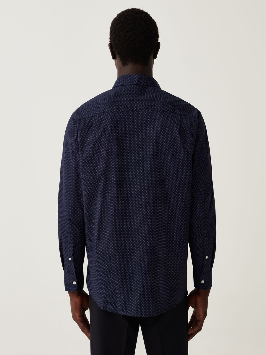 Camicia regular fit fantasia micro pois_2