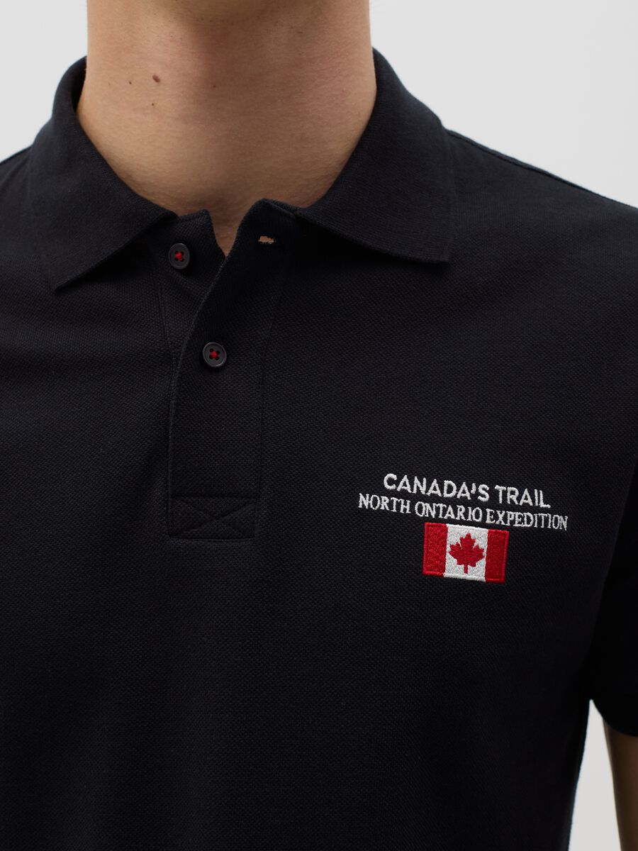 Piquet polo shirt with embroidered logo_2