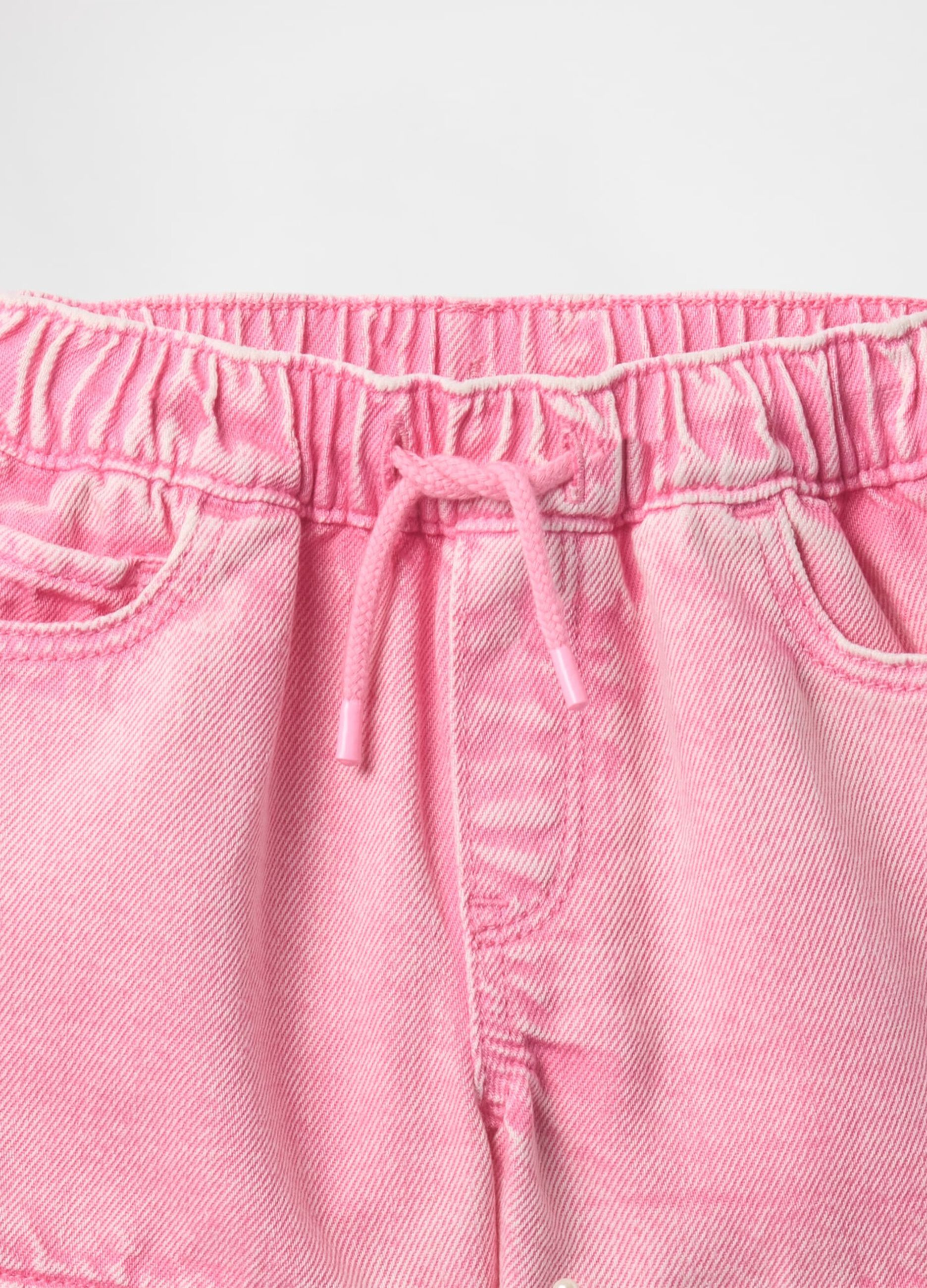 Girls' pink denim shorts by GAP Kids