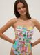 Multicolour stretch fabric swimsuit_1