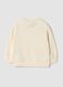 Felpa beige girocollo in puro cotone organico_1