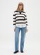 White jumper with black stripes and collar_1