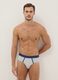 Tripack multicoloured elastic cotton briefs regular fit_0