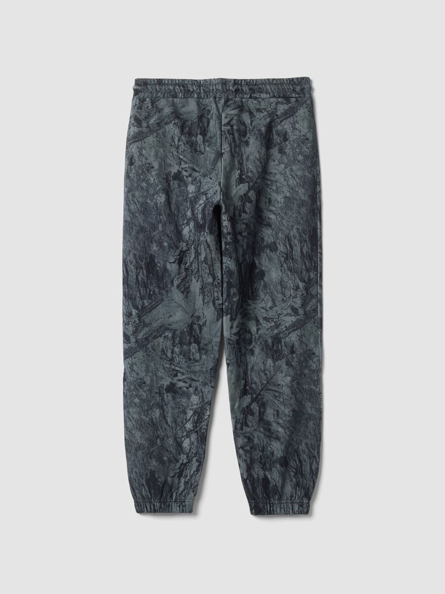 Pantaloni jogger grigi in misto cotone comfort fit_1