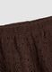 Brown crochet regular-fit cotton-blend shorts_5