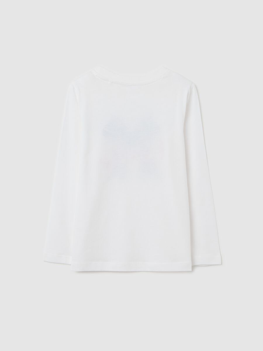 "Lovely" T-shirt with long sleeves in cotton_1