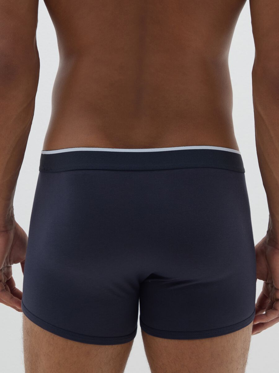 Blue Stretch Cotton Boxer Twin Pack_2
