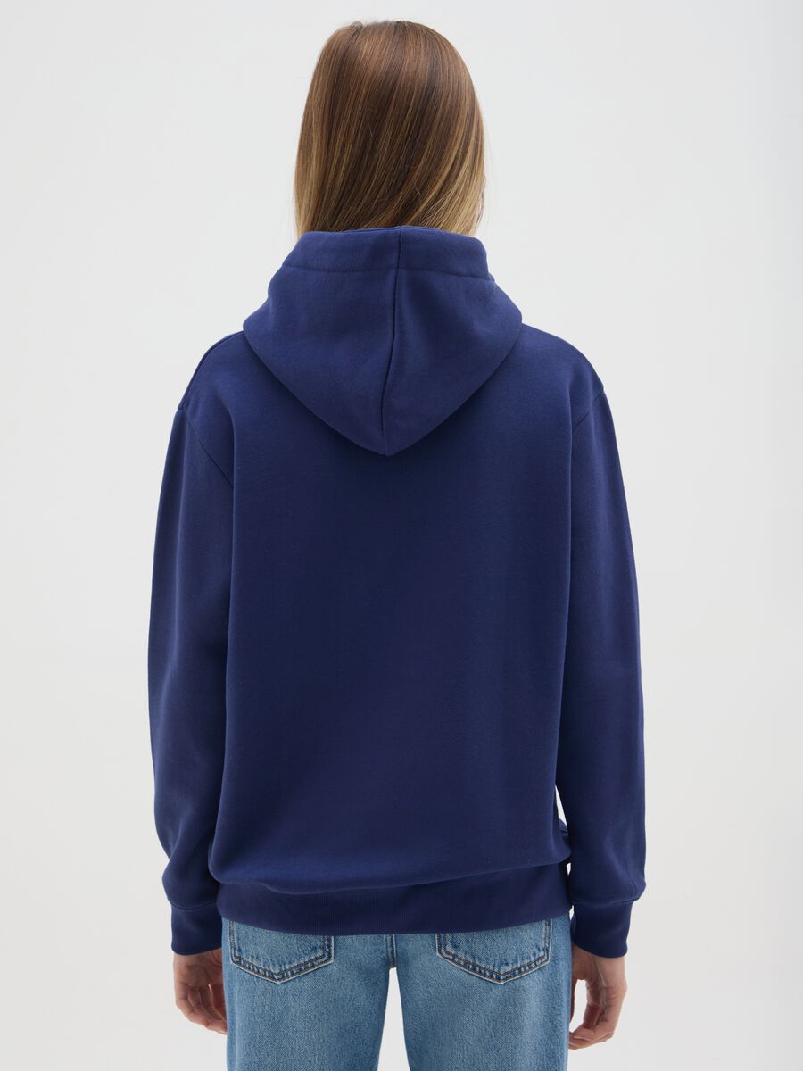 Blue cotton blend sweatshirt regular fit with Hard Rock Cafe logo_2