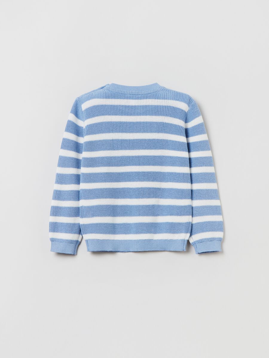 Yarn-dyed striped pullover_1