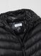 Black padded jacket regular fit with hood_5