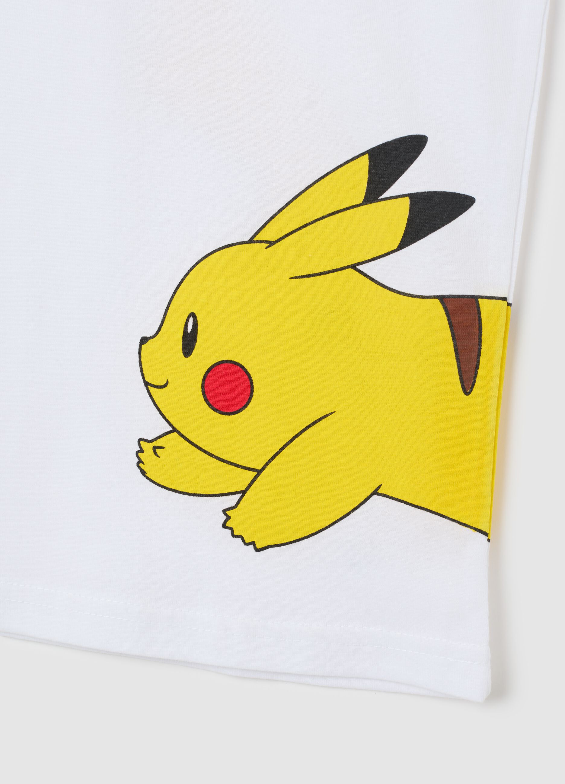 Kids' Black Pure Cotton Regular Fit Vest with Pokémon Print
