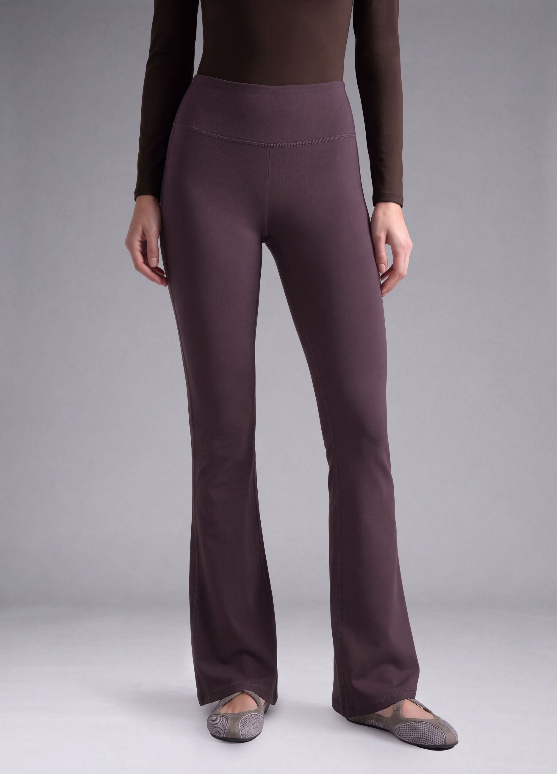 Leggings viola flare in tessuto elasticizzato traspirante ALTAVIA STUDIO