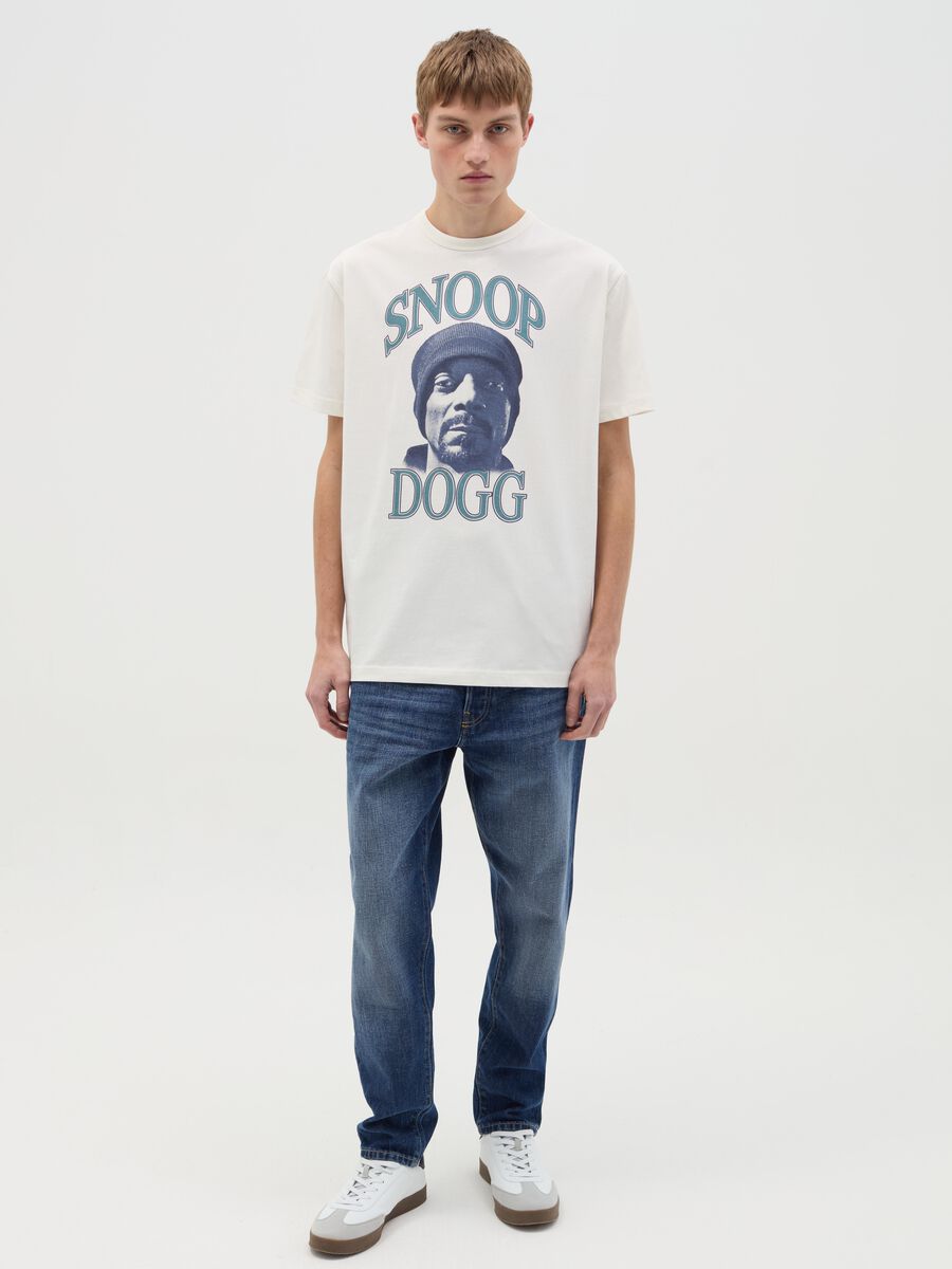 Cotton T-shirt with Snoop Dogg print_1