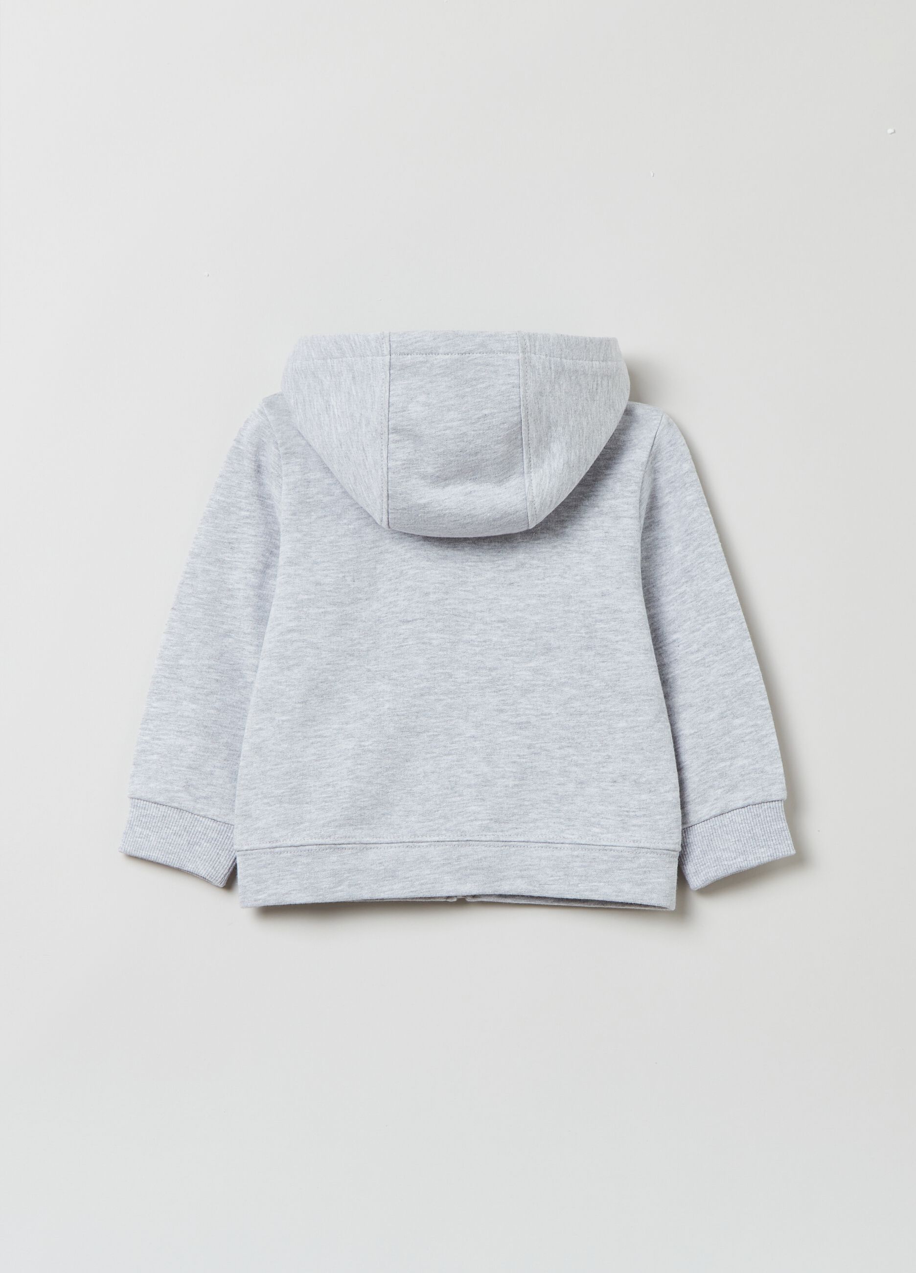 Full-zip in French Terry con cappuccio_1