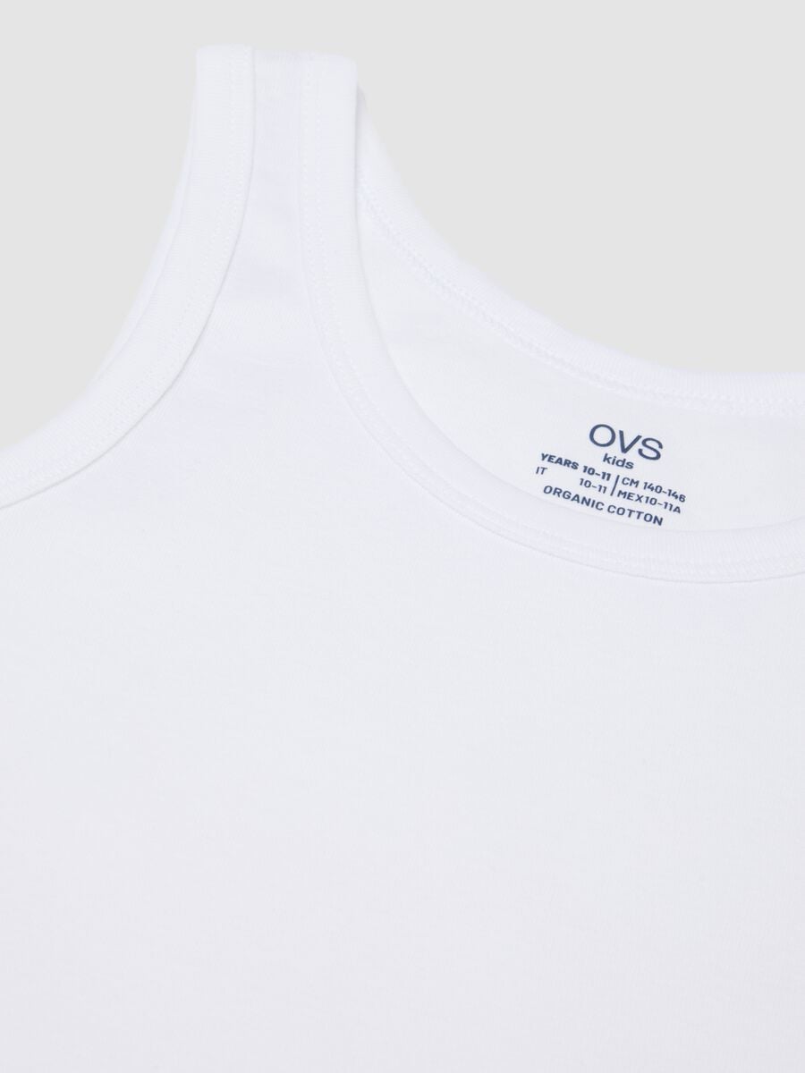 2-pack multicolour boys&rsquo; vests in pure organic cotton, regular fit_3