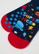 Multipack Kids' Multicolour Non-Slip Socks in Cotton Blend_2
