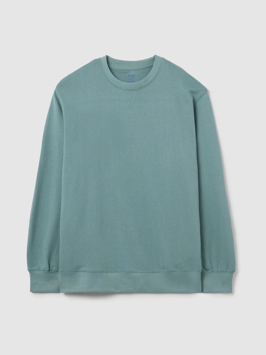 Oversized sweatshirt with round neck_4