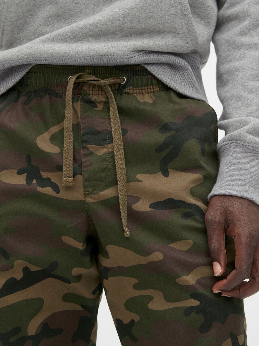 Joggers in cotone stretch camouflage_2
