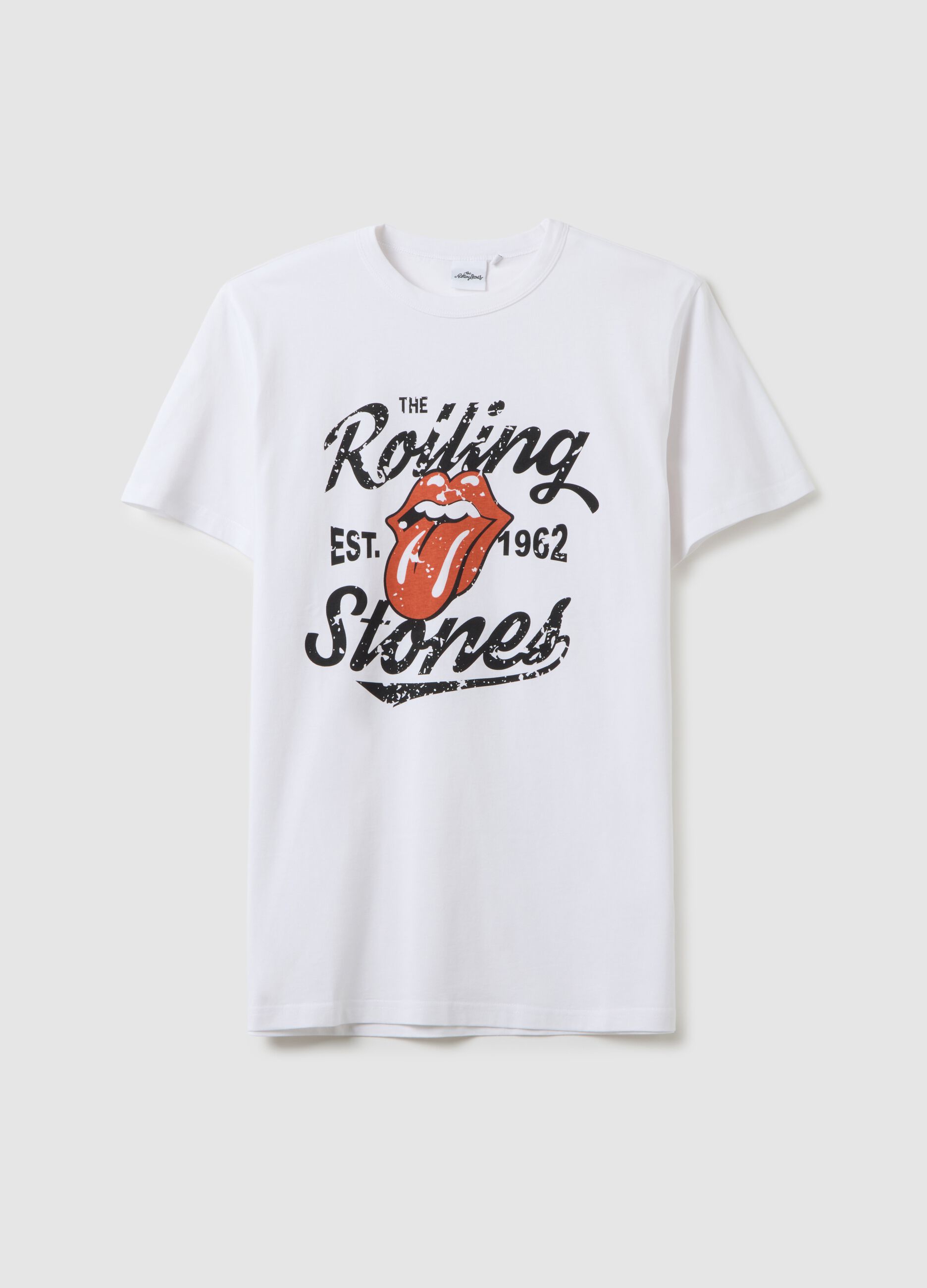 T-shirt in puro cotone bianca regular fit