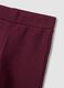 Purple pure cotton tracksuit with ribbed collar and print, oversized fit_3