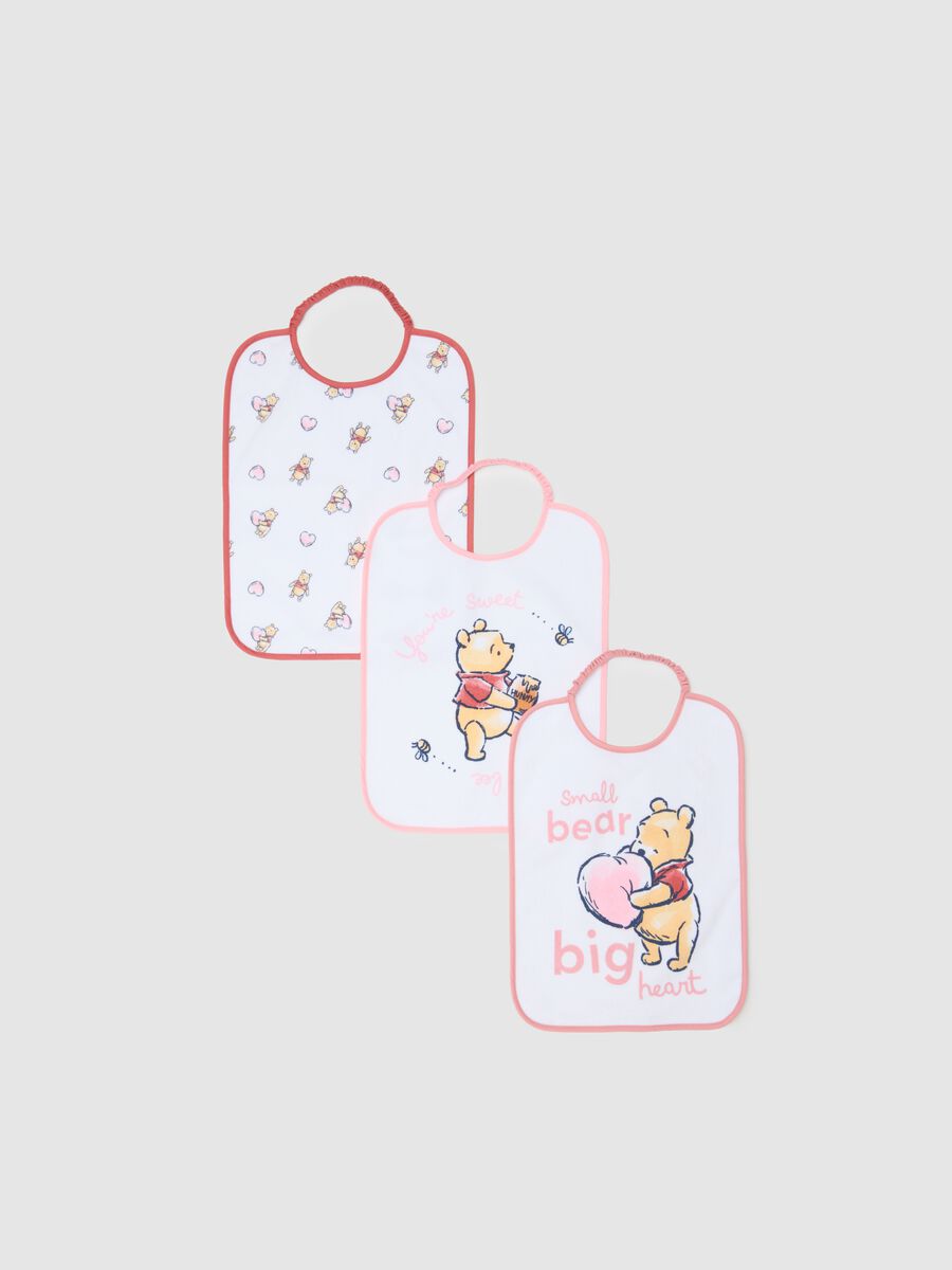 Set tripack bavette da neonata in misto cotone multicolor_0