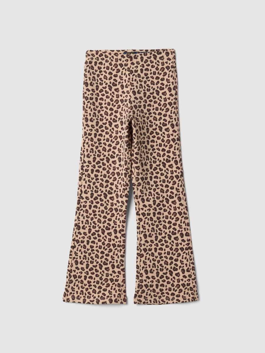 Beige stretchy organic cotton leggings_0
