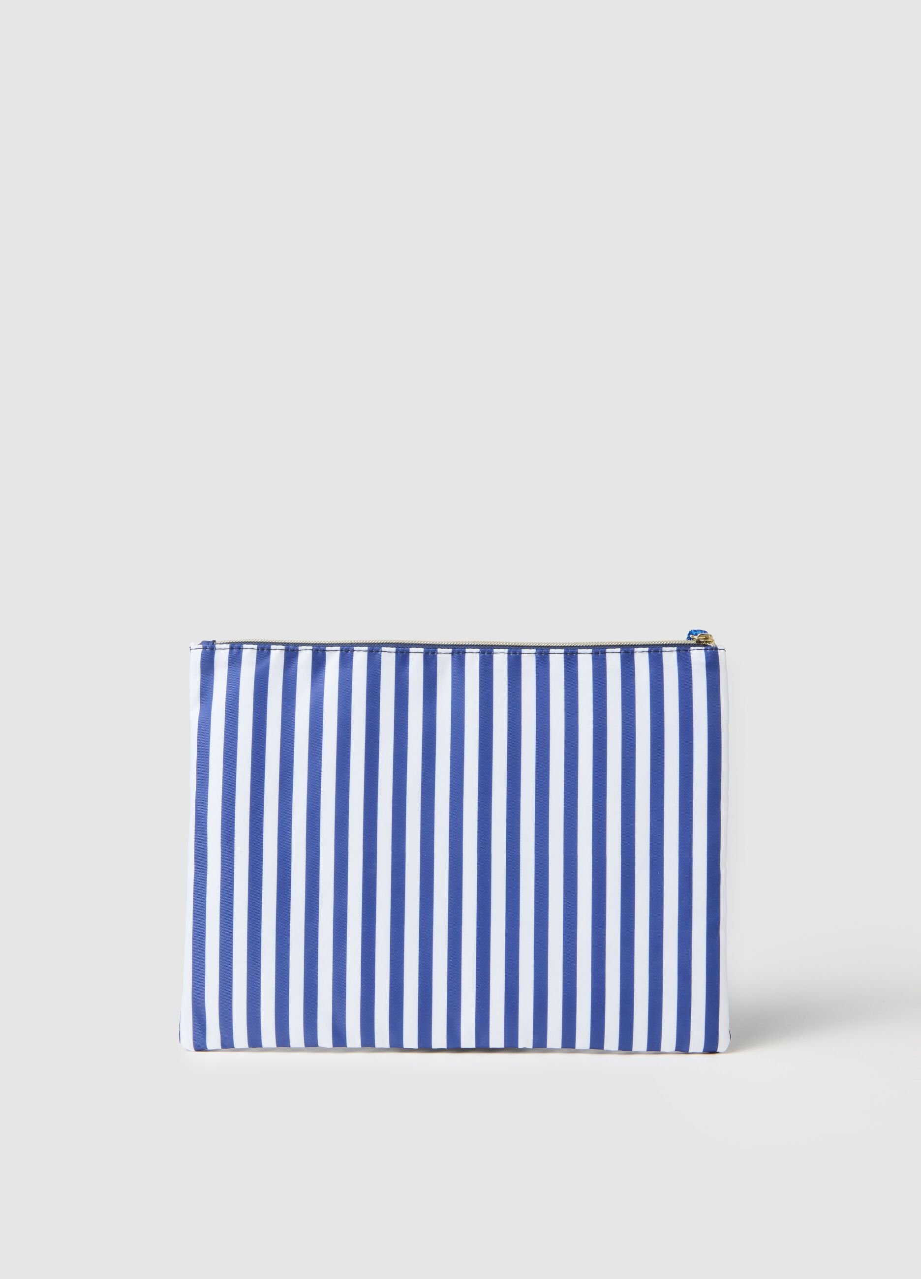 Pochette da donna in misto con fantasie estive multicolor